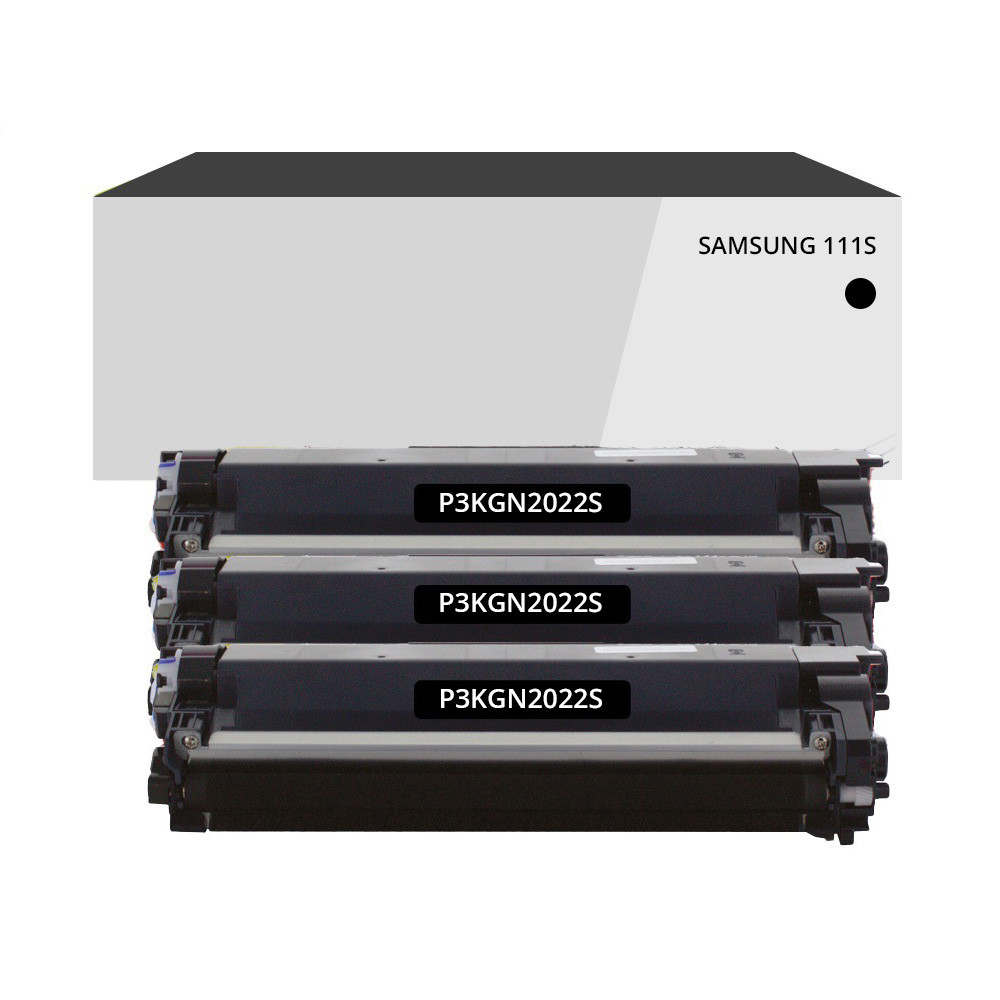 Pack de 3 toners compatible Samsung 111S Noir
