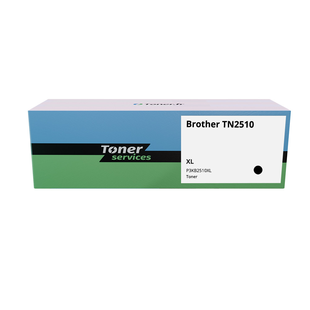 Pack de 3 toners compatible Brother TN2510 XL Noir